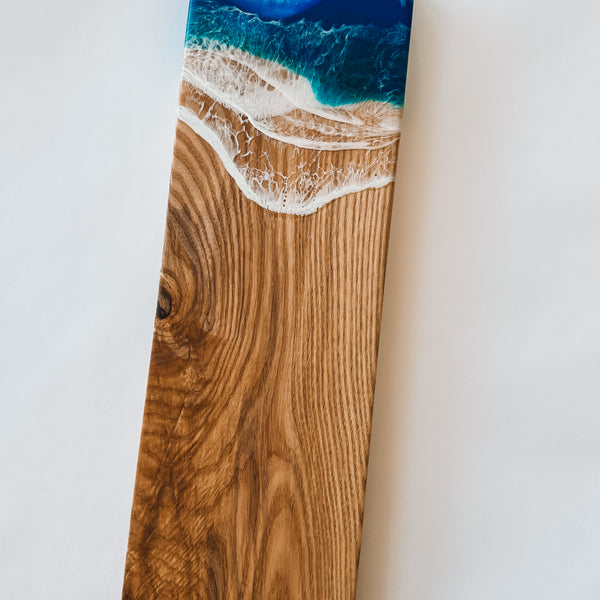Ash Beach Waves Charcuterie Board - 22" x 7" x 1.5"