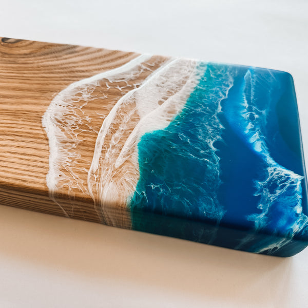 Ash Beach Waves Charcuterie Board - 22" x 7" x 1.5"