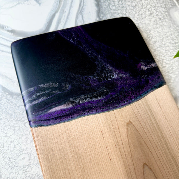 Maple Epoxy Art Charcuterie Board - 15" x 6.5" (#3683)
