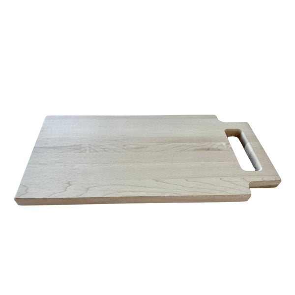 Unfinished Maple Cutting Board or Cheeseboard with Handle