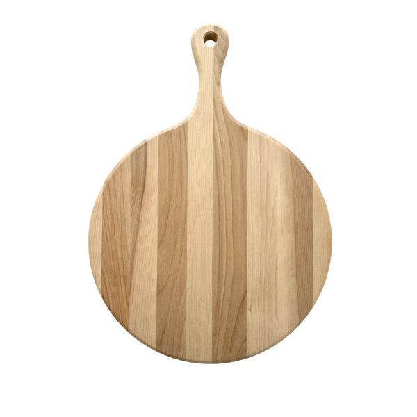 DIY-Ready, Unfinished Round Maple Board with Handle
