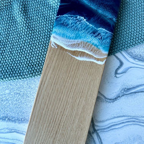 Planche de charcuterie côtière en érable avec poignée - 16" x 8" (n° 3656) - À PRIX RÉDUIT - Artisan Seconds