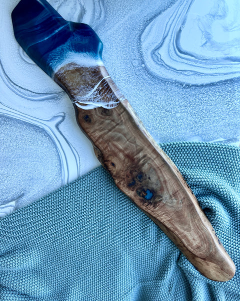 Planche de charcuterie côtière en érable avec poignée - 16" x 8" (n° 3656) - À PRIX RÉDUIT - Artisan Seconds