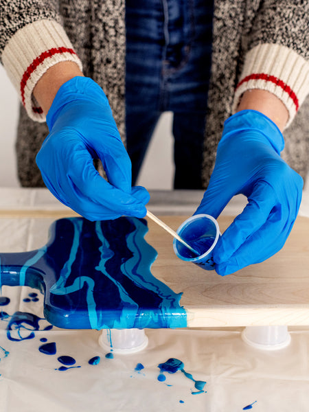 Course: Learn How to Make Your Own Epoxy Art Cheeseboard  - Coastal Vibes Edition