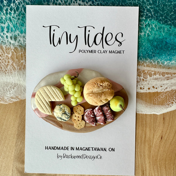 Tiny Tides Magnet - Rose Gold/Pink/Pearl - 3" x 2" (#0009)