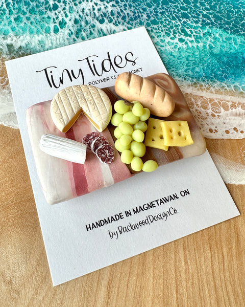 Tiny Tides Magnet - Rose Gold/Pink/Pearl - 2.5" x 1.5" (#0007)