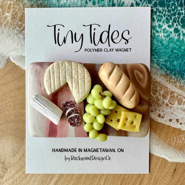 Tiny Tides Magnet - Rose Gold/Pink/Pearl - 2.5" x 1.5" (#0007)