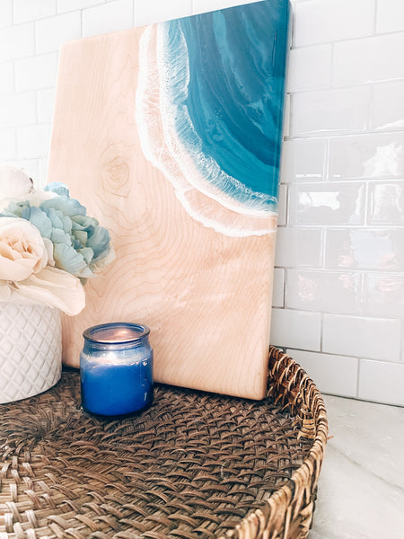 Course: Learn How to Make Your Own Epoxy Art Cheeseboard  - Coastal Vibes Edition