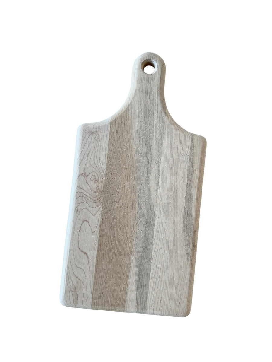 Unfinished Maple Board with Handle - 14" x 7" x 5/8" (BDC-310M)