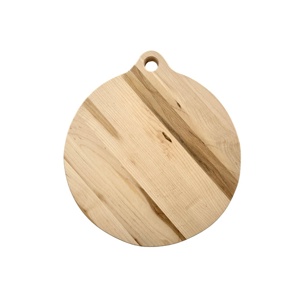 Round Maple Board with Round Handle - 12" x 3/4" (BDC-312)