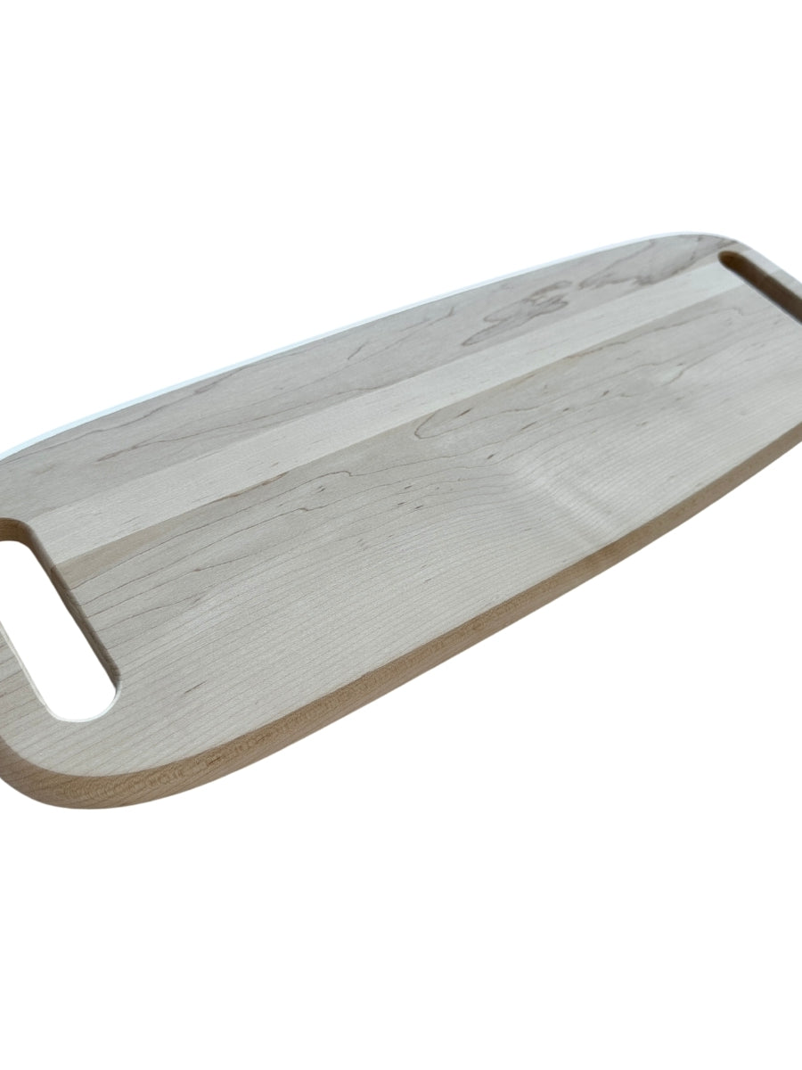 Unfinished Maple Tray with Handles - 23" x 8" x 3/4" (BDC-723)