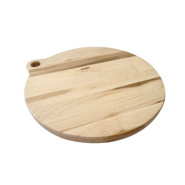 Round Maple Board with Round Handle - 12" x 3/4" (BDC-312)