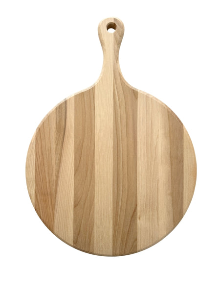 Round Maple Board with Handle - 12" x 3/4" (BDC-1205)