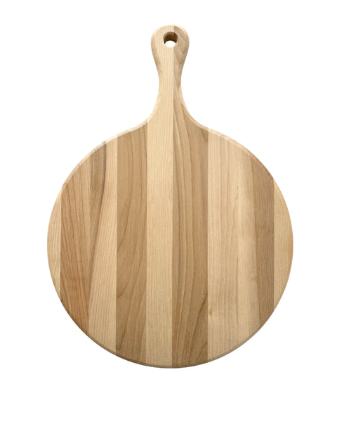 Round Maple Board with Handle - 12" x 3/4" (BDC-1205)